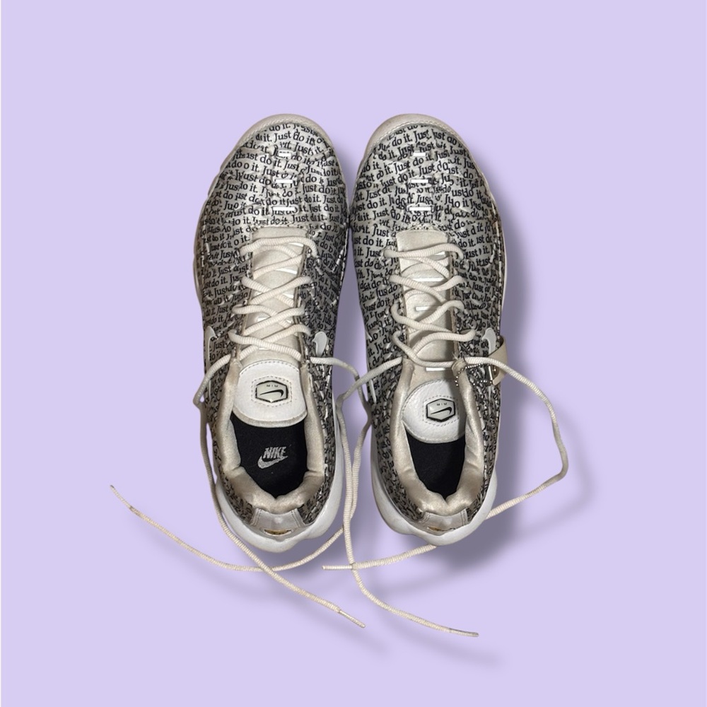 Nike Women's Text Print Sneakers in Black and White